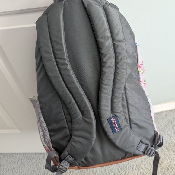 JanSport Structured Backpack - FLoral and light gray - Picture 2 of 5